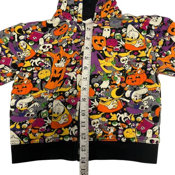 Disney Parks 2022 Youth Halloween Mickey and Friends Full Zip Hoodie Size XS - Picture 9 of 11